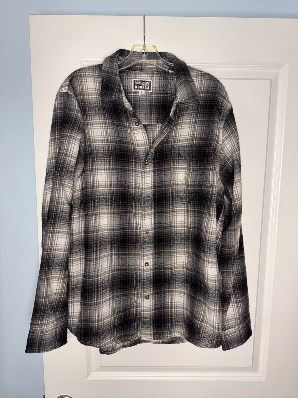 🍓6/$15🍓 Men’s Black & White Plaid Flannel